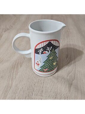 Vintage Epoch Twas The Before 7in Juice Pitcher Christmas